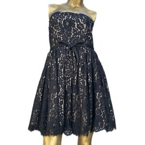 NWT Robert Rodriguez for Target| Neiman Marcus Strapless Black Lace Party Dress